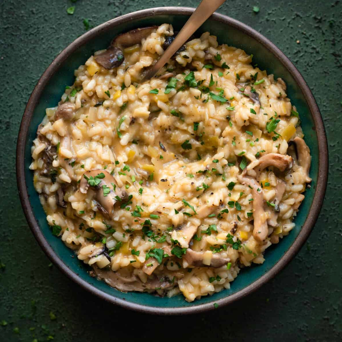 The Best Vegan Mushroom Risotto